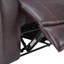 Causeuse inclinable manuelle en similicuir de 61 po Emony-109195893
