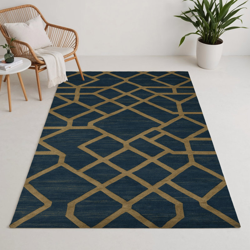 Tapis gris intérieur et extérieur Trellis, Rectangulaire 3 pi x 5 pi