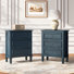 Nightstand With Three Drawers, Fully Assembled
