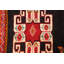Tapis rétro rouge Shiraz à motif persan noué à la main 5 x 9