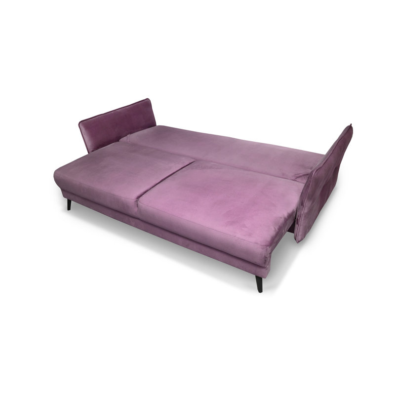 Pam 3 Seater Velvet Sofa Bed, Pink