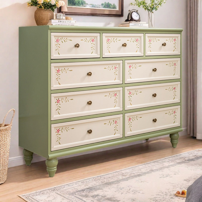 Country Retro Simple Painted Accent Chests
