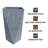 Yarisma Geometric Fiberstone MGO Clay Planter Mid-Century Modern Tall Tapered Indoor/Outdoor Plant Pot-43284780-43284819