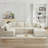 Boneless Cloud Sectional Couch L-Shape with Right Facing Chaise(Single Seat is not included),Deep Seat Modern Modular Sofa for Living Room,No Assembly Required, (Plush Corduroy Fabric)-1819207642-1819207643
