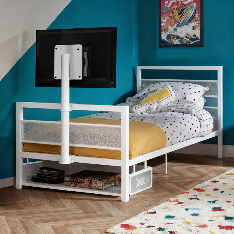X Rocker Basecamp TV Gaming Bed, White
