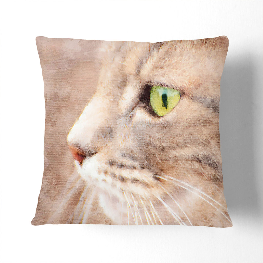 Portrait of a Cat Vol.13 Painting Scatter Cushion with Filling