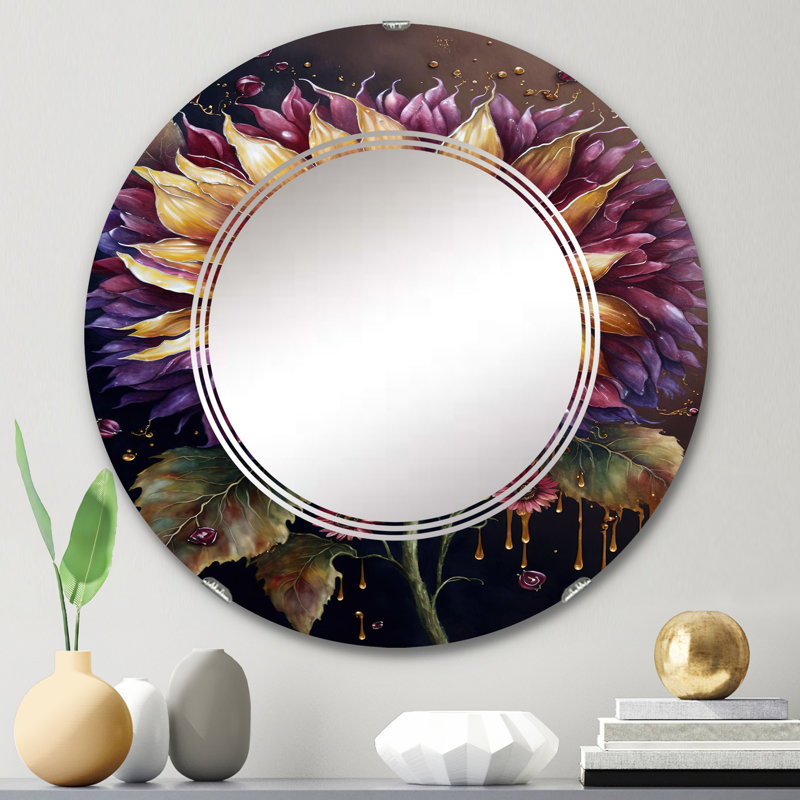 Miroir mural Piraveena, 24 po x 24 po