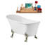 59" x 28" Clawfoot Soaking Acrylic Bathtub-1774447235-1774447201