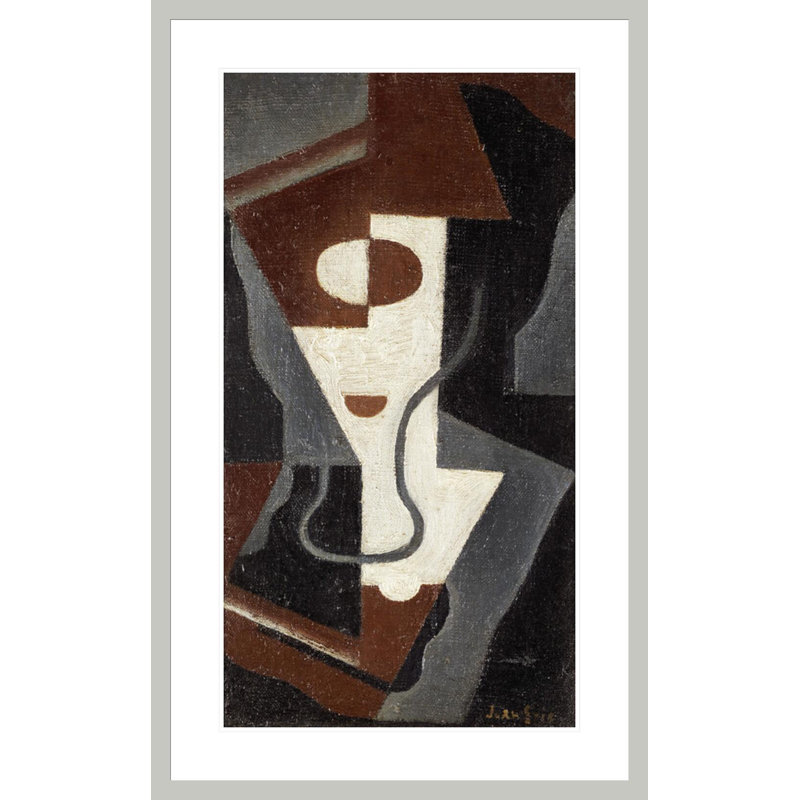 «Glass» par Juan Gris - impression giclée sur cadre, H 41,5 po x l 25,79 po