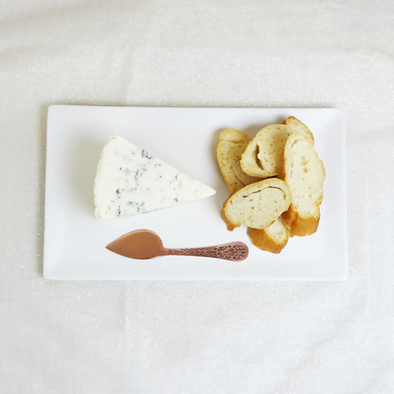 Assiette à hors-d'œuvre Roshell Canape 10 po, Craie