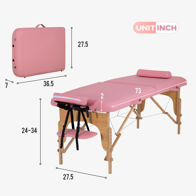 Fauteuil de massage en faux cuir, Similicuir rose