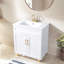 Ensemble de meuble-lavabo simple 30 po blanc moderne