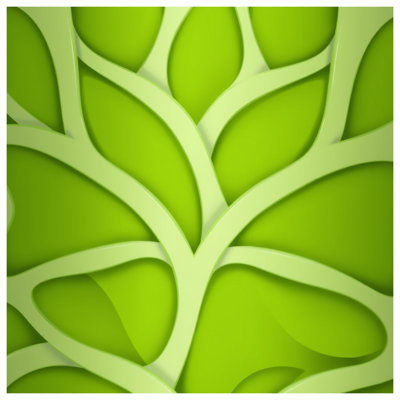Leaf Pattern Green Comforter