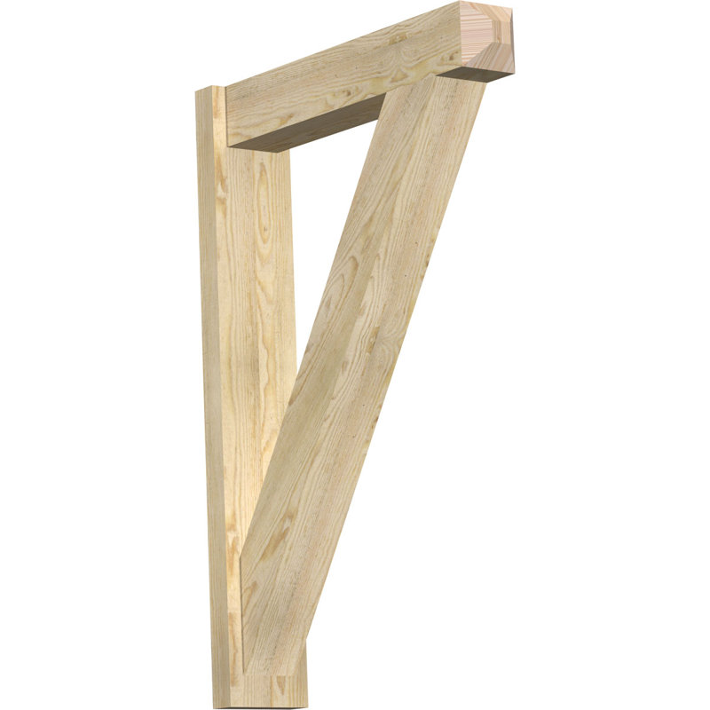 Artisan traditionnel en bois rustique, P 28 po x H 40 po, Sapin Douglas de 6 po (sciage brut)
