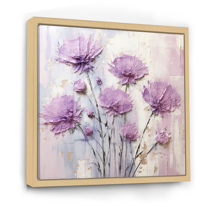 Beige marguerite beauté - marguerites, art mural, Brun, H 36 po x l 36 po