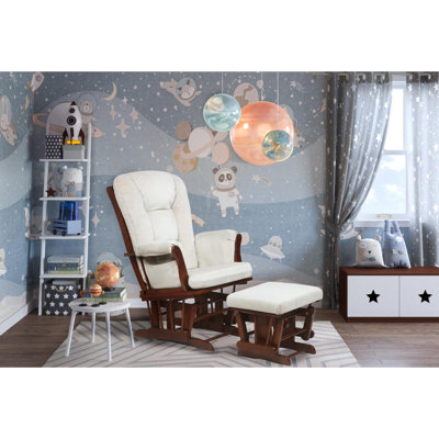Fauteuil oscillant avec repose-pieds Maelys