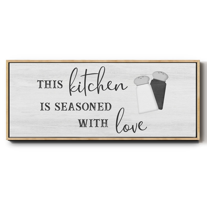 «Seasoned with Love», toile encadrée, H 20 po x l 50 po