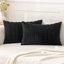  Housse de coussin rayée en polyester