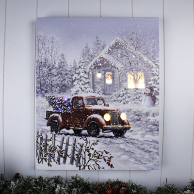 Special Delivery 16x20 Fiber Optic Canvas