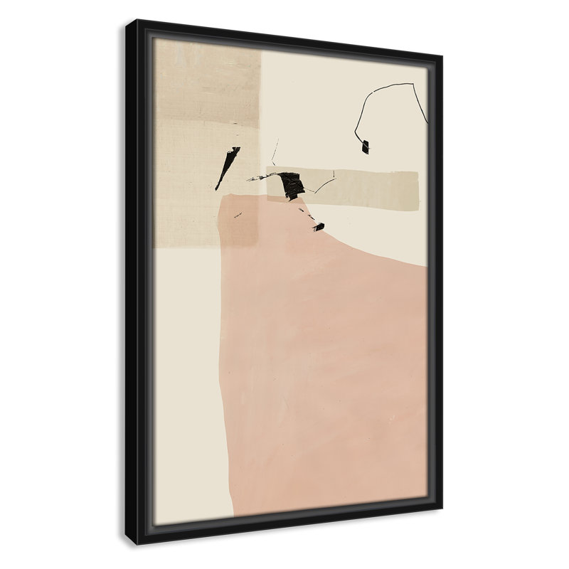 Cartez Soft Tempo - peinture sur toile à cadre flottant, H 19,5 po x l 13,5 po, Cadre noir