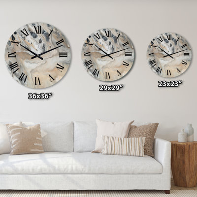 Abstract Marble with Copy Space - Modern Wall Clock