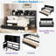 Lit de jour moderne avec tablettes de rangement et 2 tiroirs-781805458