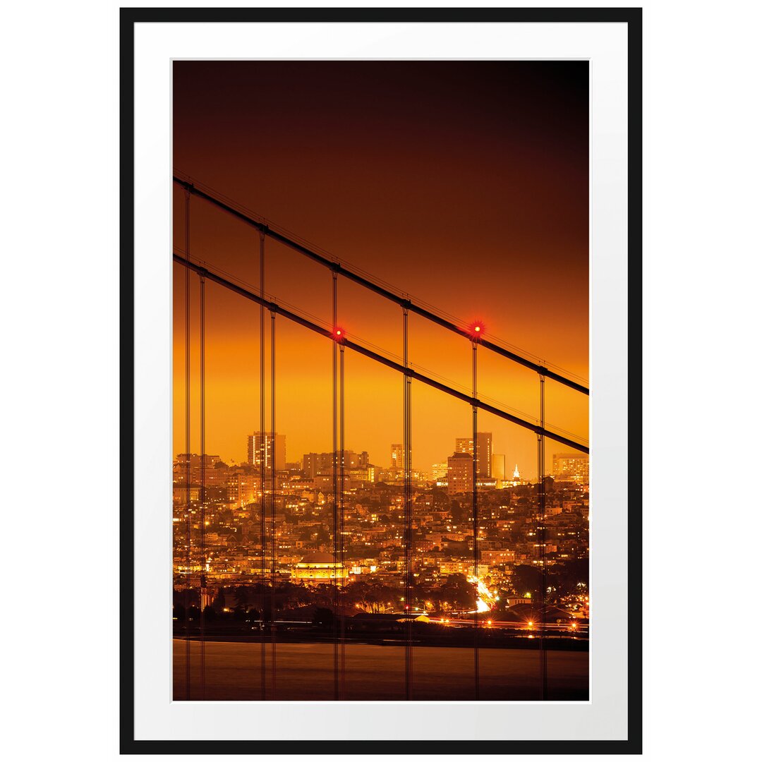 Gerahmtes Poster San Francisco Skyline