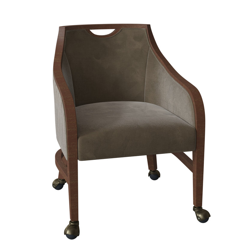 Anthony 24" W Armchair, Walnut, 9508 Sand Olefin