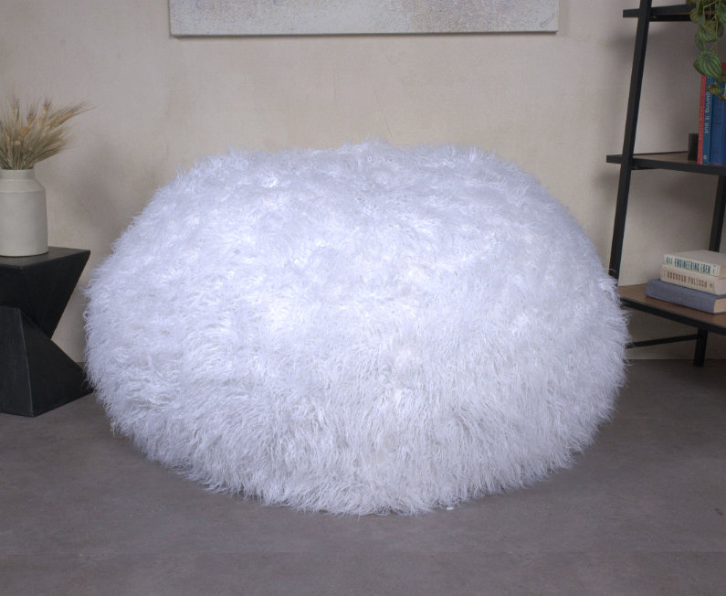Sac à billes Mahin, Fausse fourrure blanche