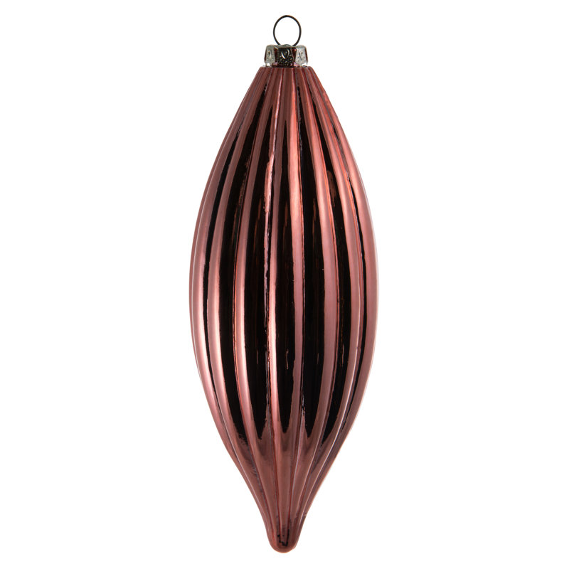 Ornement en forme de fleuron 8 po nLine, Corail brillant