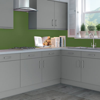 48" x 96" Tin Backsplash in Green