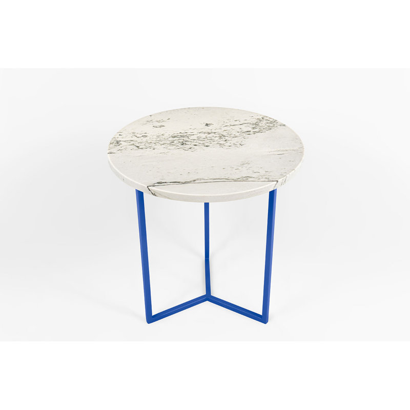 Draper Frame End Table, Blue