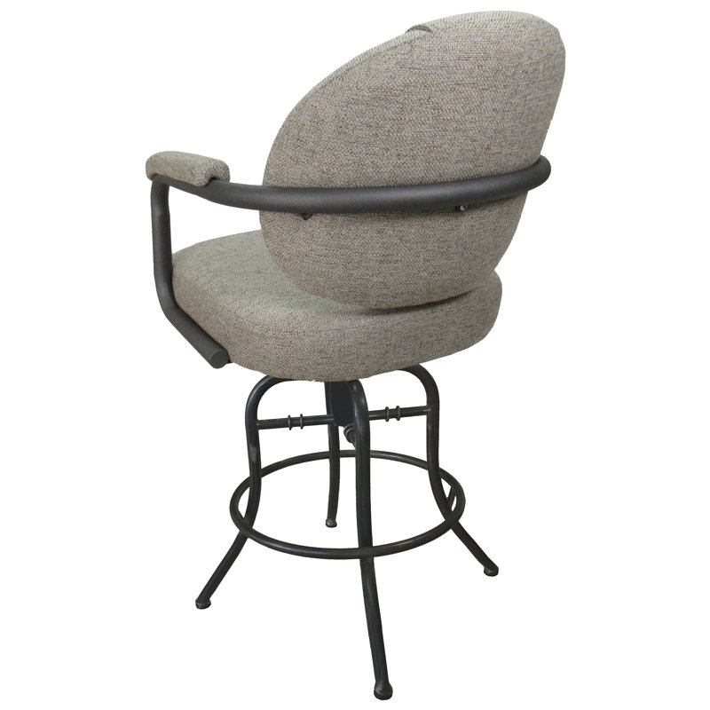 Tabouret de bar pivotant et inclinable en métal 26 po ou 30 po Dahlstrom - M-70, Gris, Gris