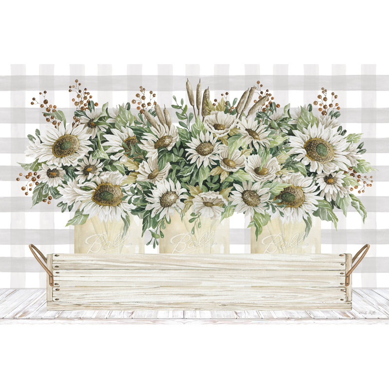 Tournesols d'automne III, H 8 po x l 12 po