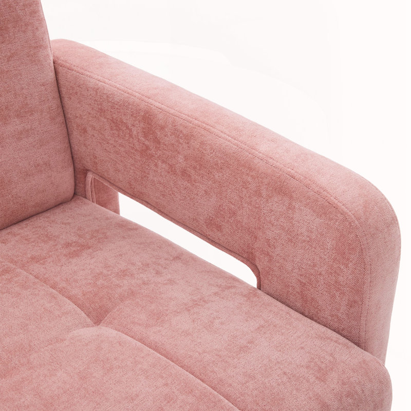 Fauteuil rembourré rembourré confortable, Rose