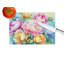Peonies in Watercolor Glass Cutting Board Large