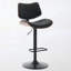 Chaises de bar noires réglables Mid-Century-878388381-878388380
