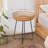 Bamboo And Rattan Round Side Table With Boho Style, Multi-Functional Accent Table For Living Room, Bedroom, Or Balcony