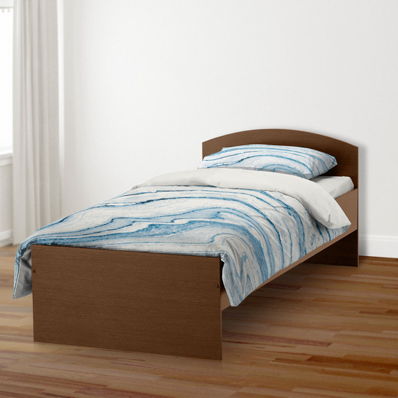  Housse de couette en marbre Palladium, Housse de couette pour lit simple