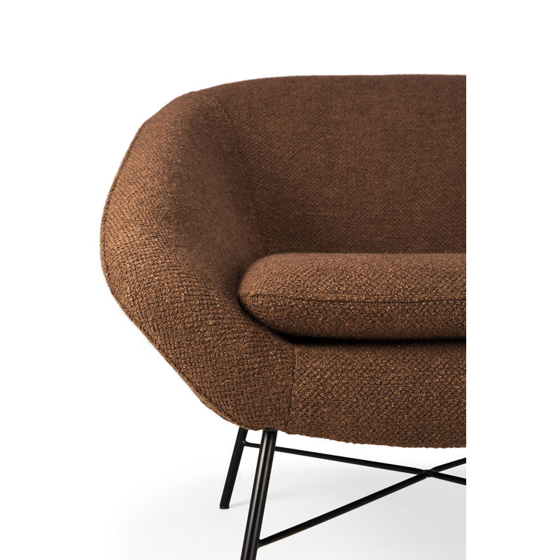 Barrow Barrel Chair, Copper Polyester Blend