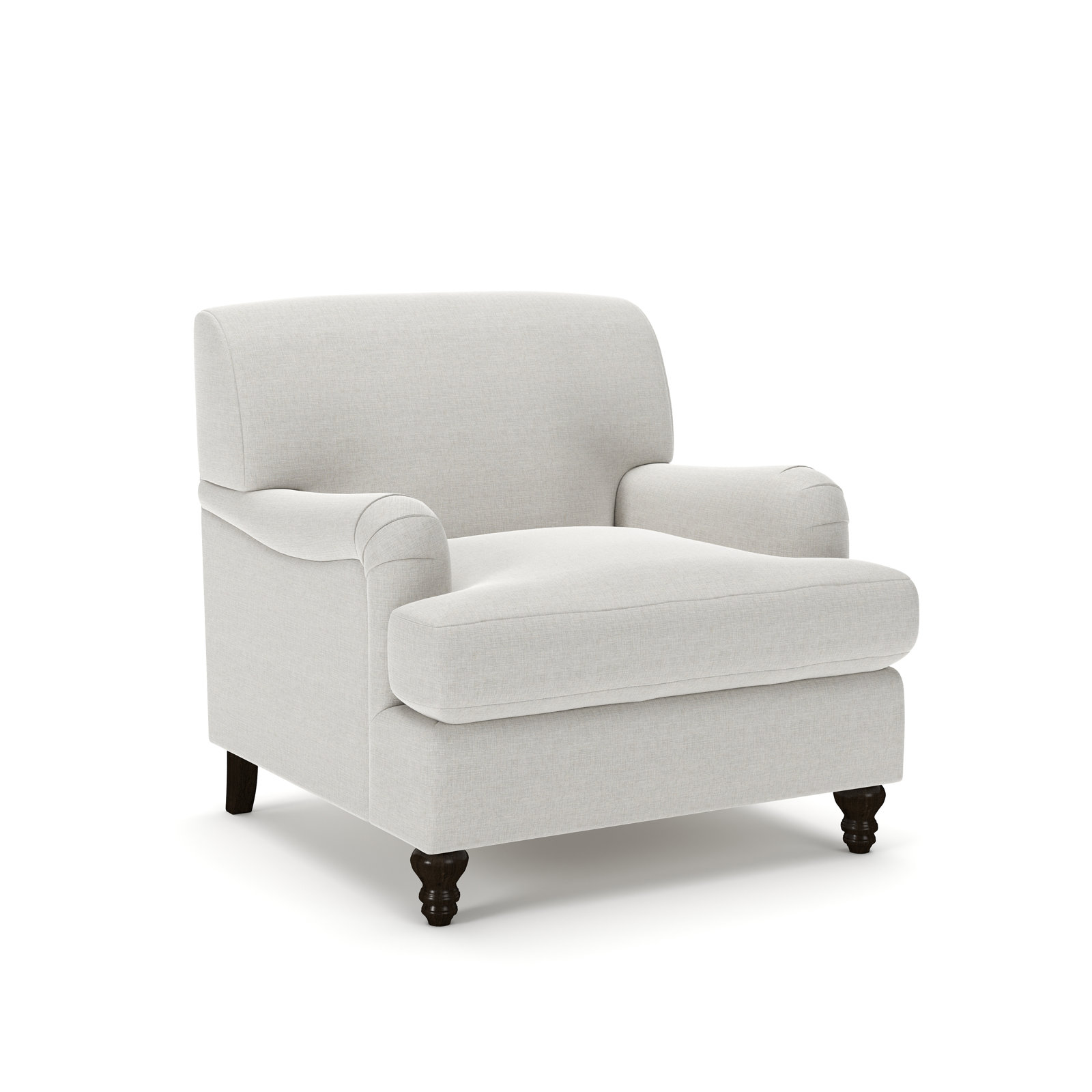 Walters Tight Back Chair, Drusky Ivory Sustain® Basketweave