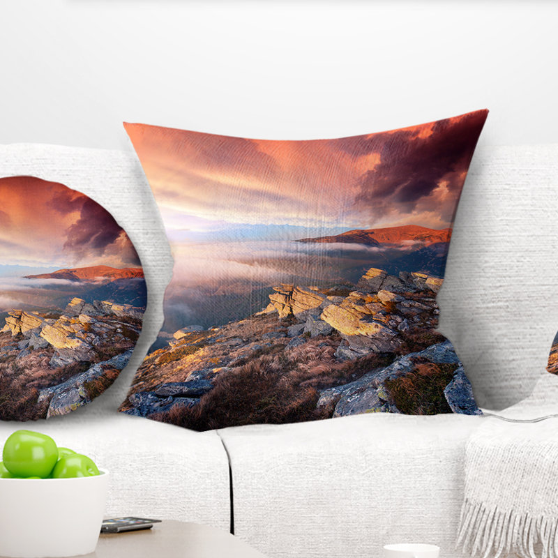 Housse et insert de coussin d'automne, 18 po x 18 po