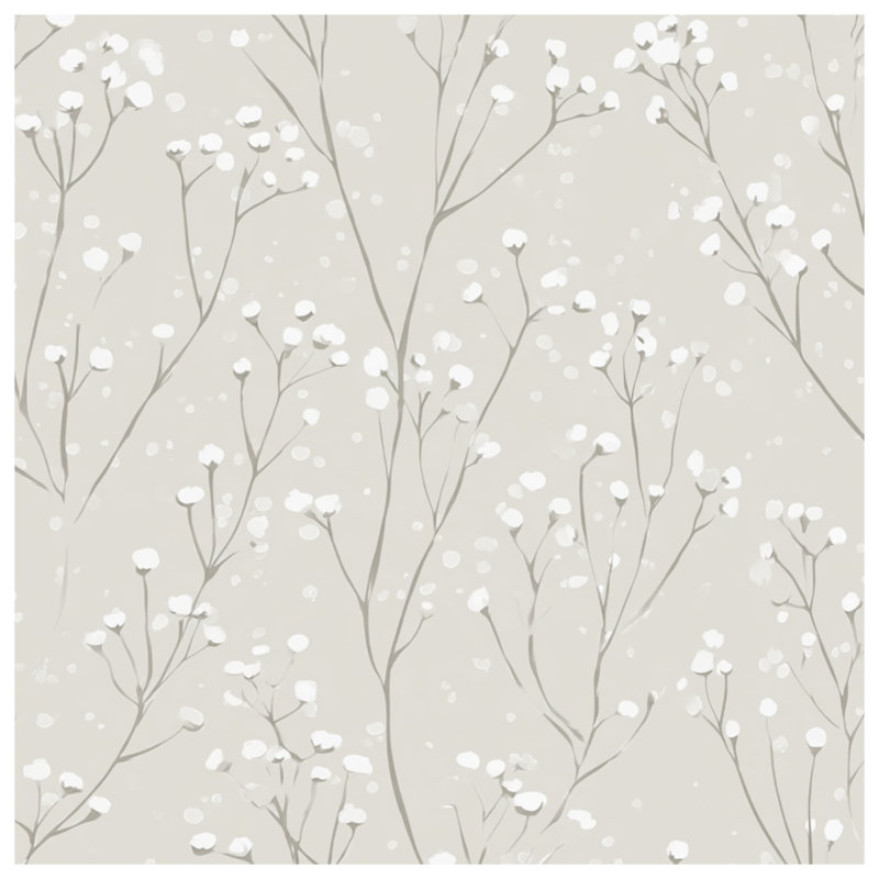 Couvre-lit matelassé blanc Baby's Breath, Lit simple