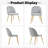 Modern Velvet Armless Side Dining Chairs-577782350