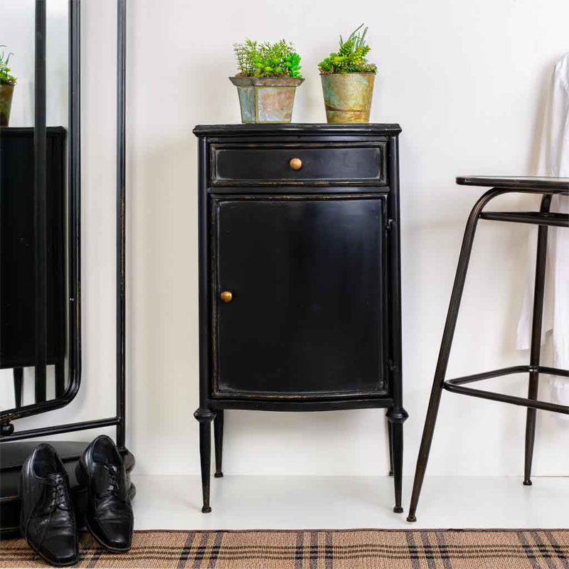 Jermaine Steel 46.5 cm W Chest of Drawers