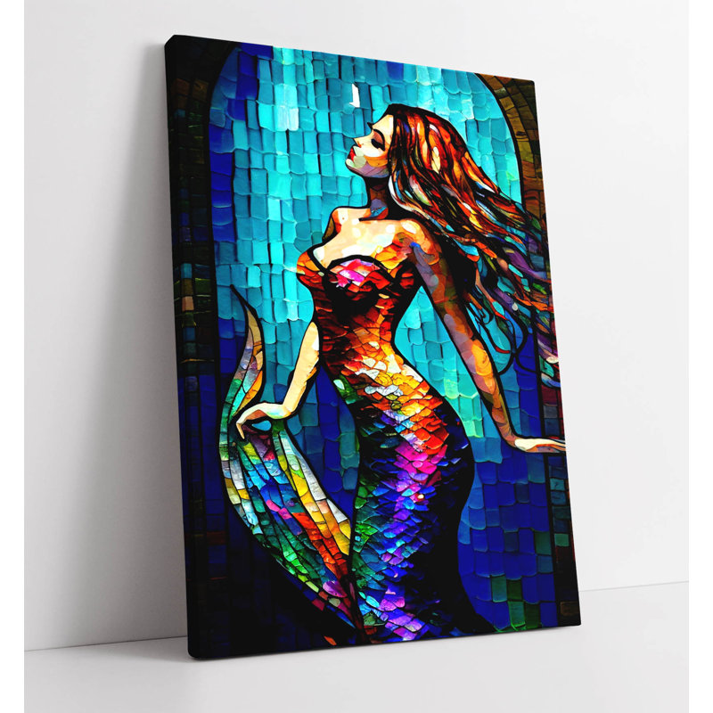 Young woman reading book by banksy Canvas Wall Art Print Picture, 30.48 cm H x 20.32 cm W