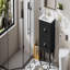 Ensemble de meuble-lavabo 24 po avec lavabo en céramique, armoire de rangement moderne avec 2 tiroirs et cadre en bois massif