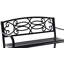 Banc de parc d'extérieur en acier Barty
