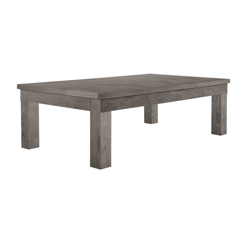 Plateau de conversion de salle à manger American Heritage Alta - Noyer massif avec panneaux d'alignement magnétique, sièges 8 à 10, gris anthracite