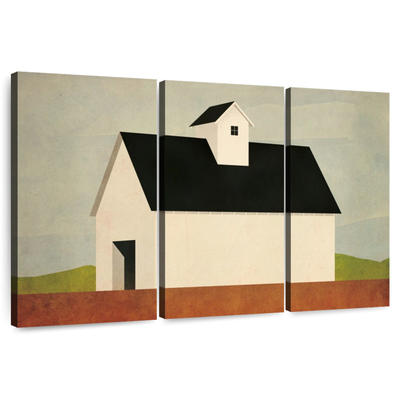 Lilie Fall Barn, 42" H x 65" W
